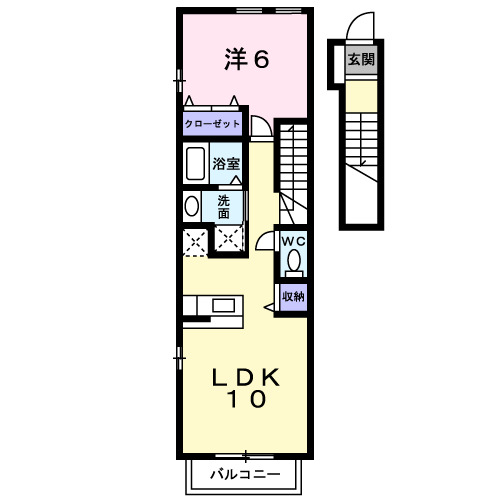 2階の間取り図