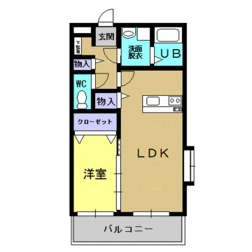 2階の間取り図