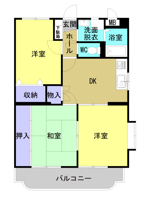 1階の間取り図