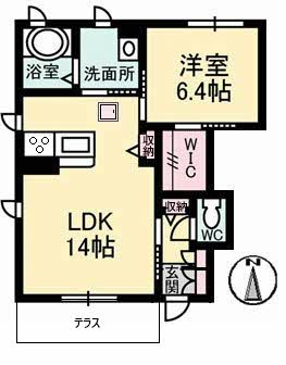1階の間取り図