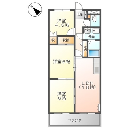 2階の間取り図