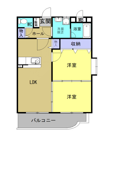 2階の間取り図