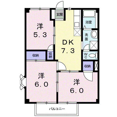 1階の間取り図