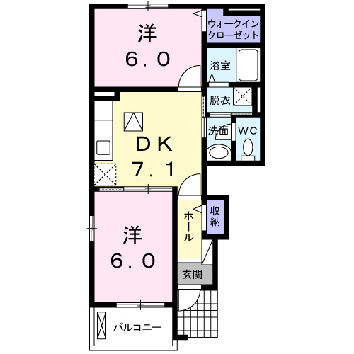 1階の間取り図
