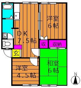 1階の間取り図