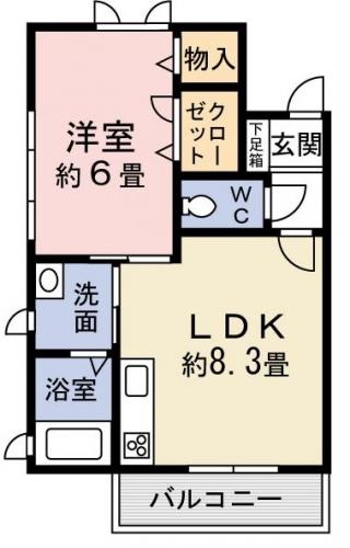 2階の間取り図
