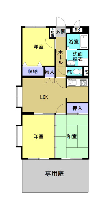 1階の間取り図