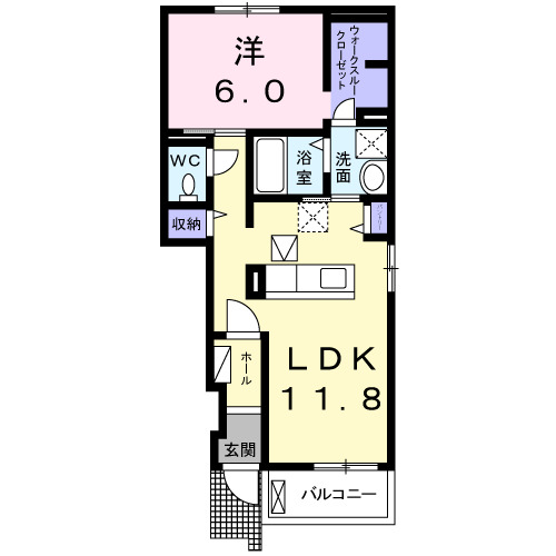 1階の間取り図