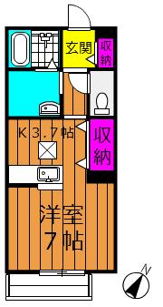 2階の間取り図