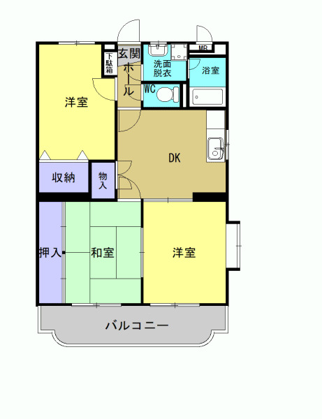 2階の間取り図