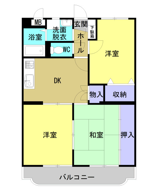 2階の間取り図