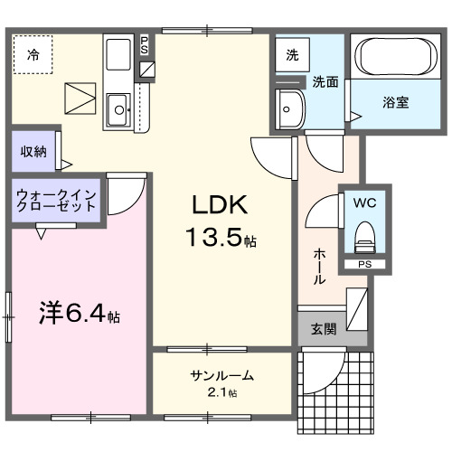 1階の間取り図
