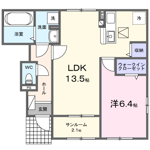 1階の間取り図