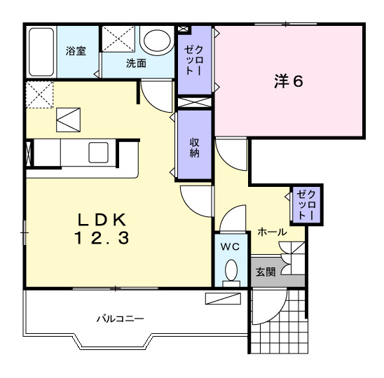 1階の間取り図