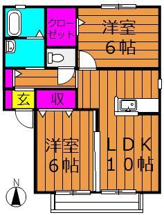 2階の間取り図