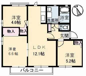 1階の間取り図