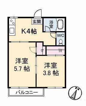 2階の間取り図