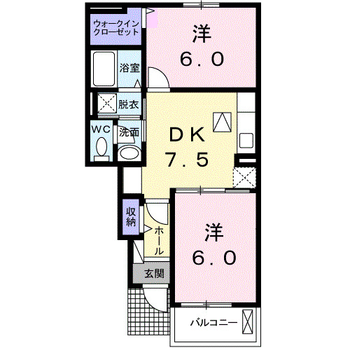 1階の間取り図