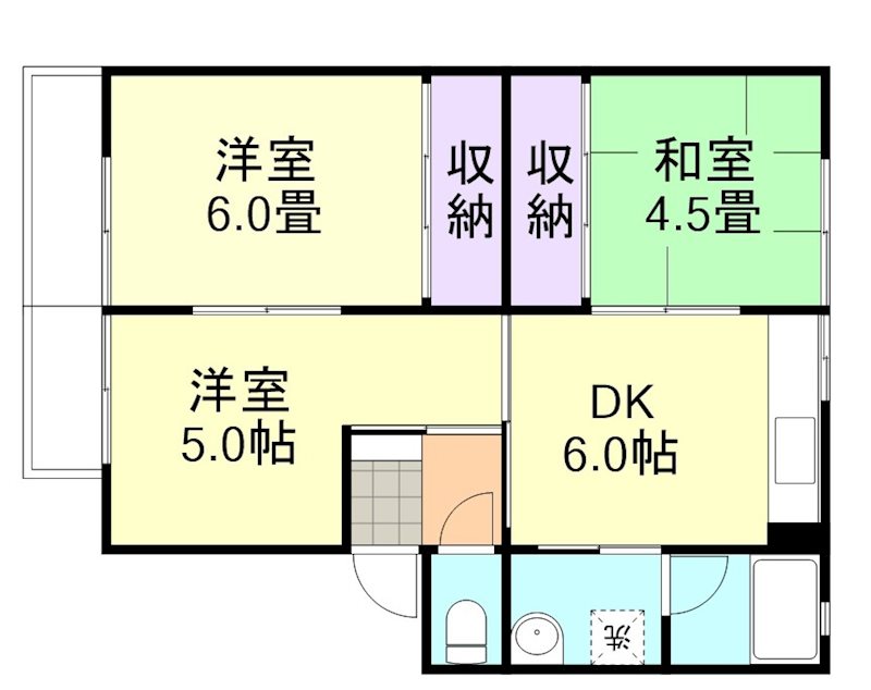 2階の間取り図