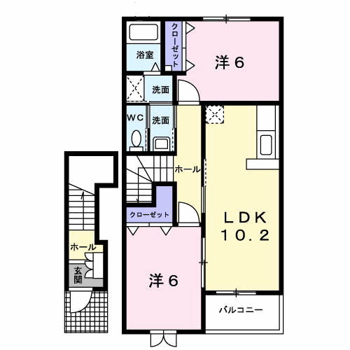 2階の間取り図