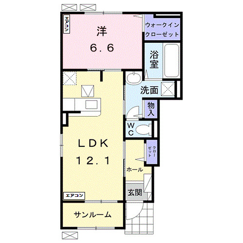 1階の間取り図