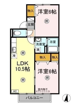 1階の間取り図