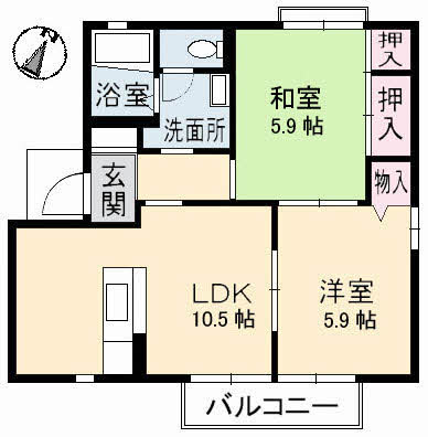 1階の間取り図