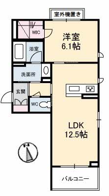 2階の間取り図
