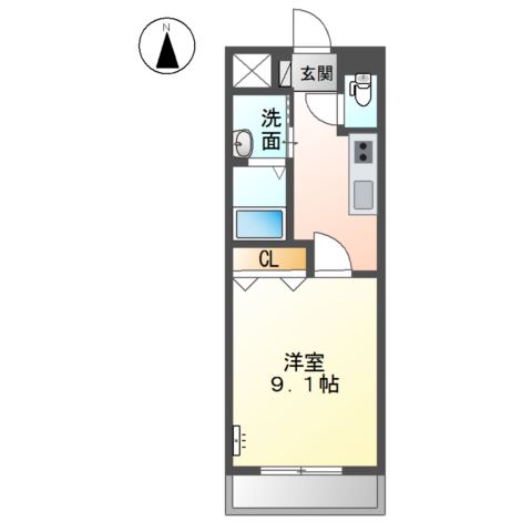 2階の間取り図