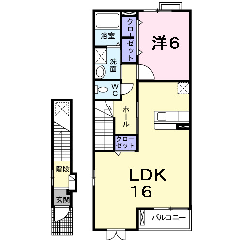 2階の間取り図