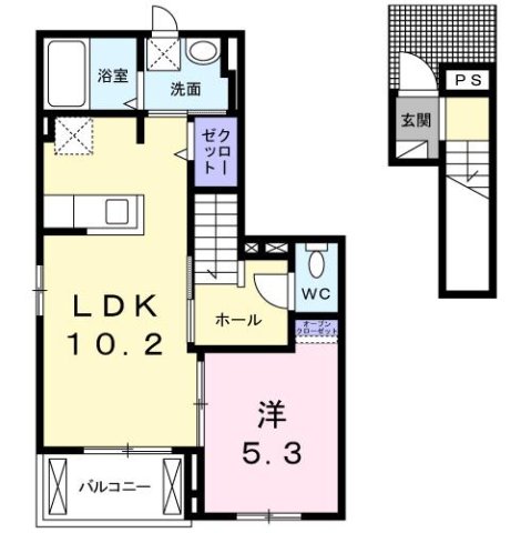 2階の間取り図