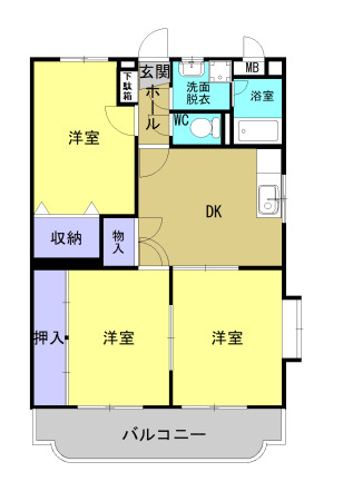 3階の間取り図
