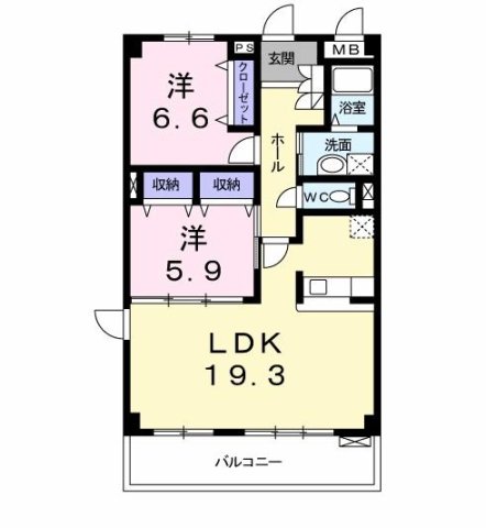 1階の間取り図