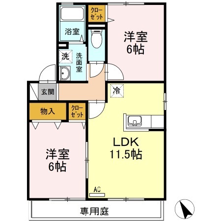 1階の間取り図