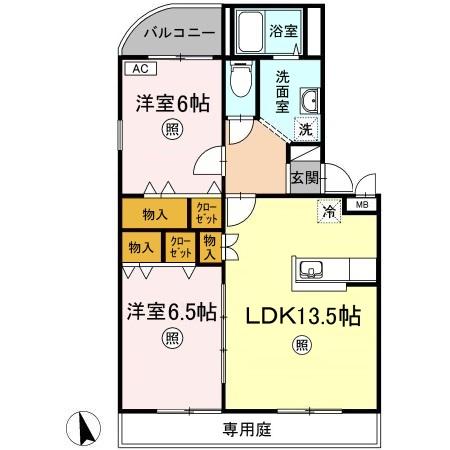 1階の間取り図