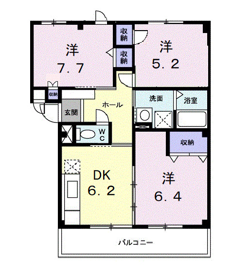 3階の間取り図