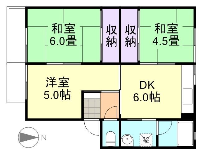 2階の間取り図