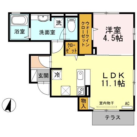 1階の間取り図