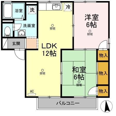 2階の間取り図