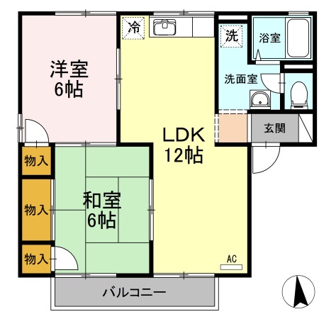 2階の間取り図