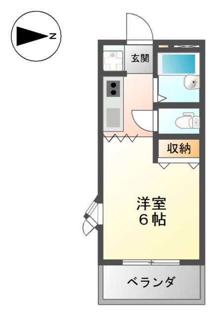 2階の間取り図