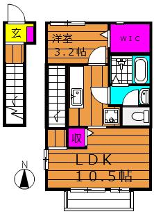 2階の間取り図