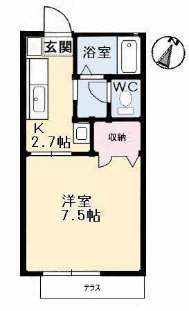 1階の間取り図