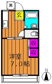 2階の間取り図