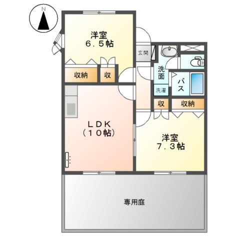 1階の間取り図
