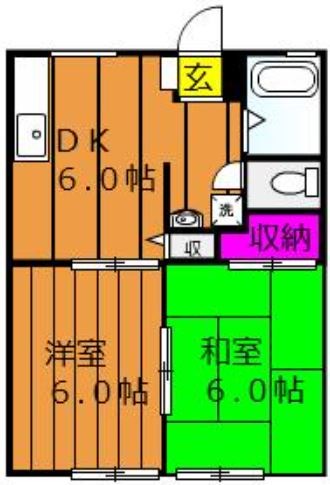 2階の間取り図