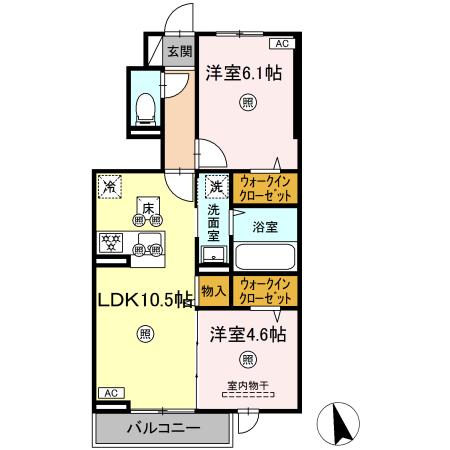 1階の間取り図