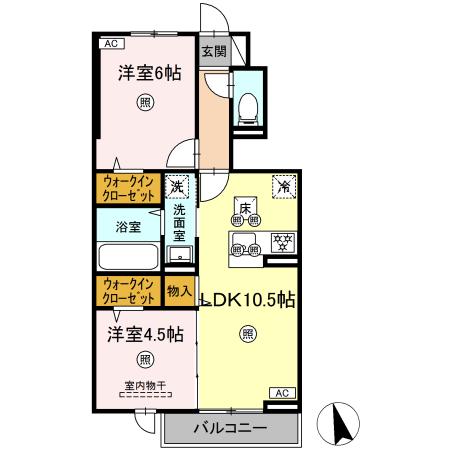 1階の間取り図