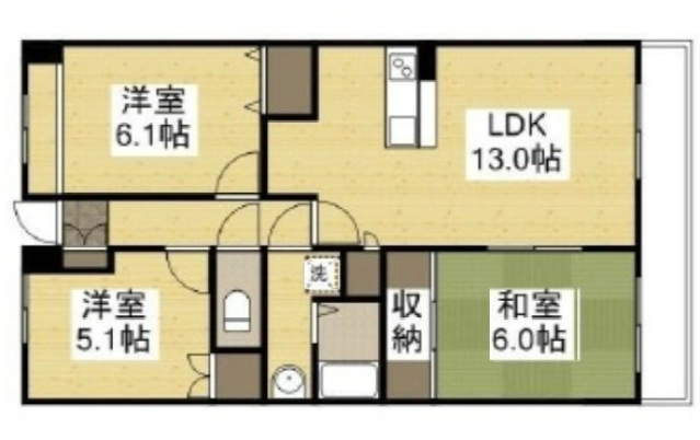 4階の間取り図