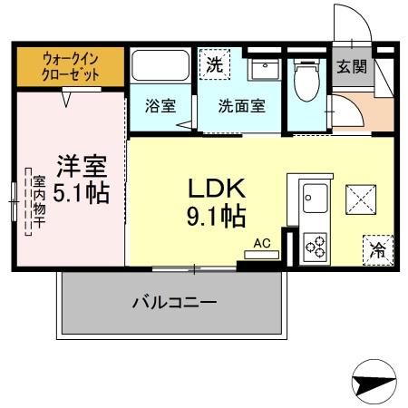 1階の間取り図